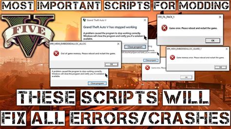 How To Fix Gta V Has Stopped Working Game Memory Error Out Of Game
