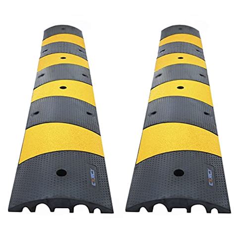 Cxrcy Ft Rubber Speed Bumps Pack Channel Modular Traffic Driveway