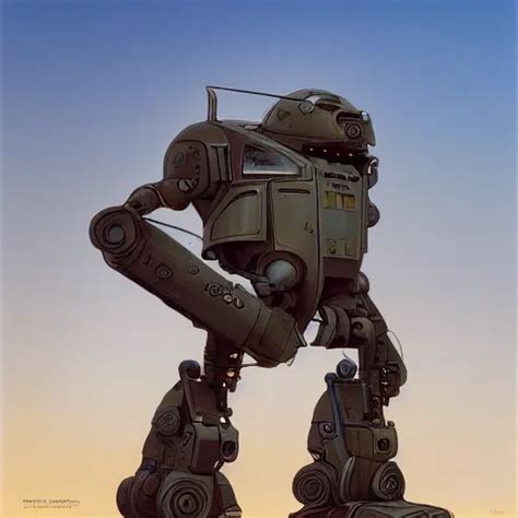 A Anthropomorphic Humanoid Tank Mech In The Style Of Stable Diffusion