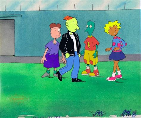 Doug Funnie Original Production Cel Cell Animation Art Coa Nickelodeon