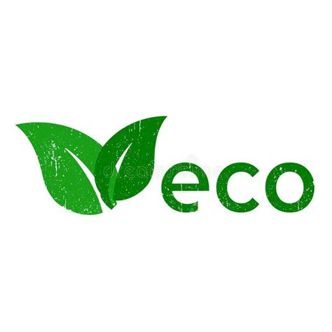 Icono De Vector Verde Símbolo Ecológico Signo De Producto Natural