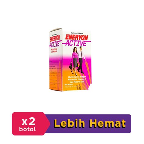 Enervon Active Botol Tablet Botol Hemat Borongan Kegunaan