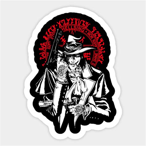 Alucard Hellsing Hellsing Sticker Teepublic