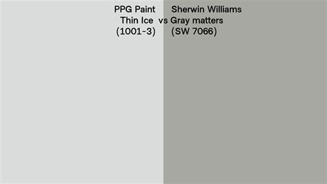 Ppg Paint Thin Ice Vs Sherwin Williams Gray Matters Sw