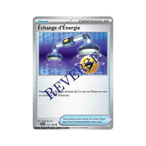 Carte Pokémon EV01 173 198 Échange dÉnergie REVERSE