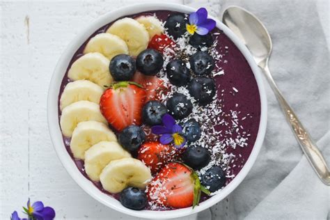 Acai Bowl Recipe With Acai Powder Home Sweet Table Healthy Fresh