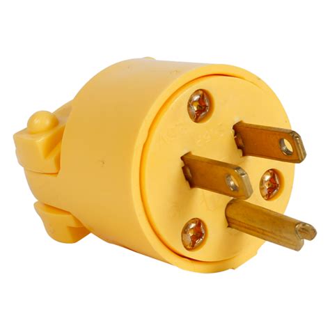 Enchufe De Vinil Polarizado 220V Amarillo EATON Iluminza