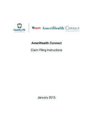 Fillable Online Claims Filing Instructions Providers AmeriHealth