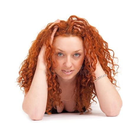 Red Haired Woman Close Up Stock Photo Image Of Caucasian 9087346