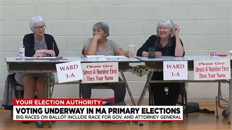 Voters Brave The Rain As Primary Day Kicks Off In Western Mass Youtube