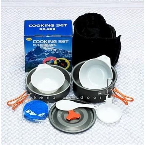 Jual Nesting Ds200 Dan Kompor Kotak Cooking Set Camping Shopee Indonesia