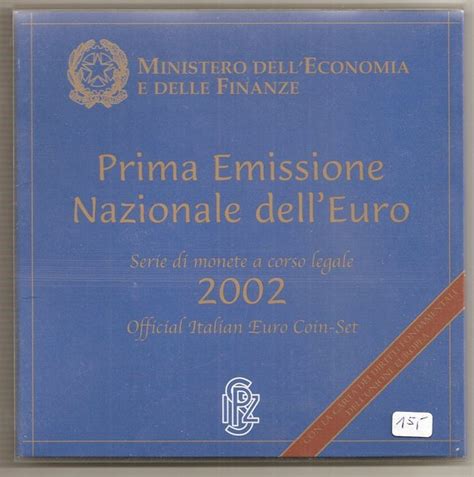 Italien Kursmünzensatz 2002 im Folder Euro Münzen Banknoten