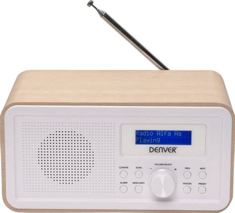 Denver Fm Dab Radio Retro Keukenradio Draagbare Radio Werkt Op