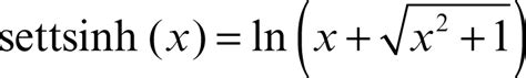 Settore Seno Iperbolico In Enciclopedia Della Matematica