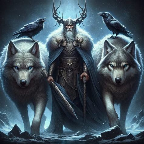 Geri and Freki - Odin's Loyal Wolves | mythicalcreatures.info