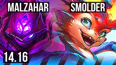 Malzahar Vs Smolder Mid Euw Diamond Youtube