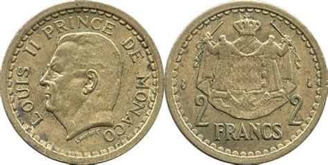 Francs Louis Ii Monaco Numista