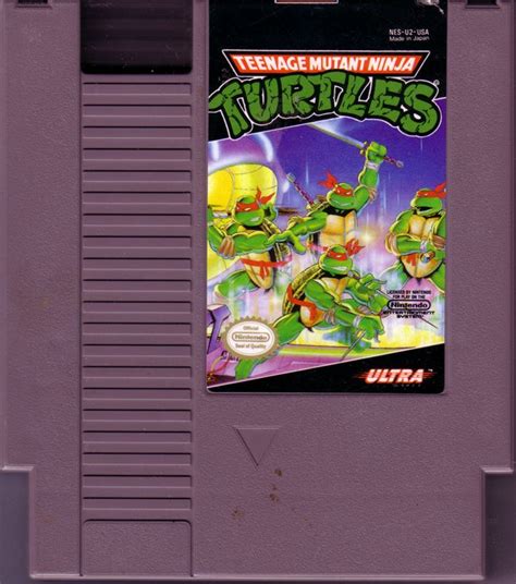 Teenage Mutant Ninja Turtles 1989 NES Box Cover Art MobyGames