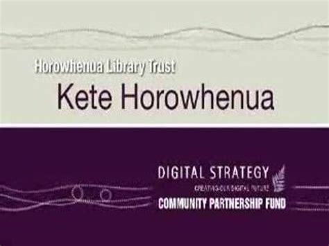 Intro To Kete Horowhenua Record Digitalnz