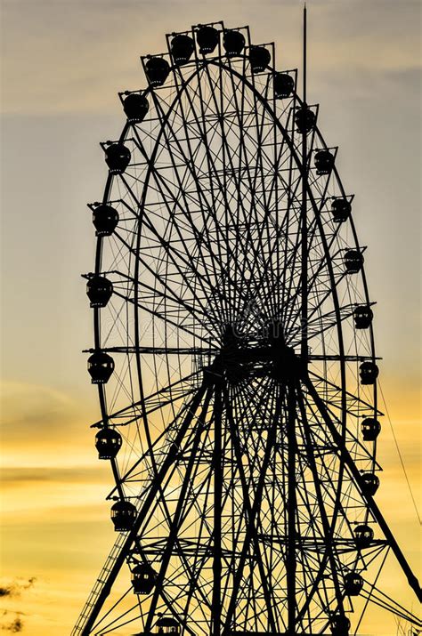 Ferris Wheel Sunset Stock Photo Image Of Ride Horizontal 38304666