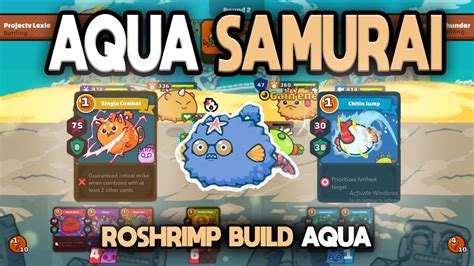 Top Rank Roshrimp Build Ronin Aqua Build Axie Infinity Youtube