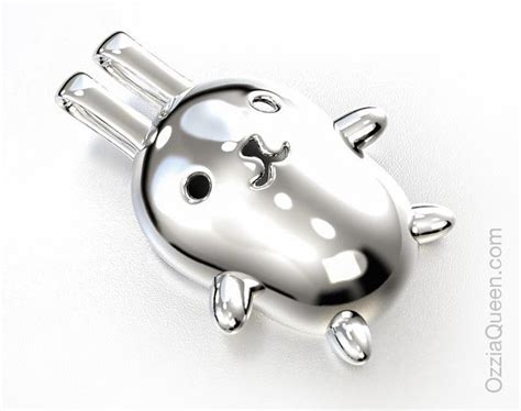 Миниатюрный кулон Заяц, серебро 925 и родий