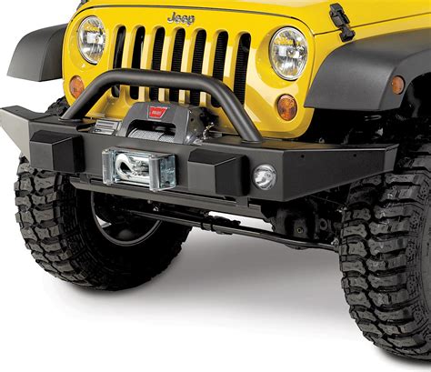 Mopar 82213575 Front Off Road Bumper With Winch Mount And Oe Fog Light