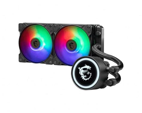 jual cpu cooler msi mag coreliquid  rgb aio cooler msi