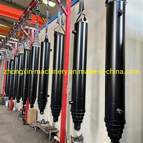 Customized Multistage Telescopic Hydraulic Cylinder For Dump Truck