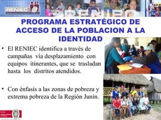 Identidad Presentaci N De La Reniec Ebg Satipo Ppt