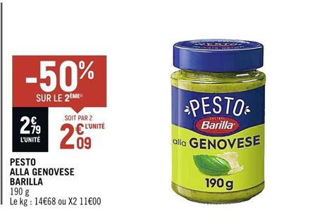 Promo Barilla Pesto Alla Genovese Chez Spar