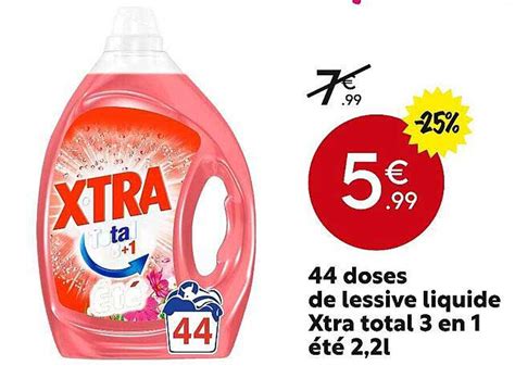 Promo Doses De Lessive Liquide Xtra Total En T L Chez Maxi