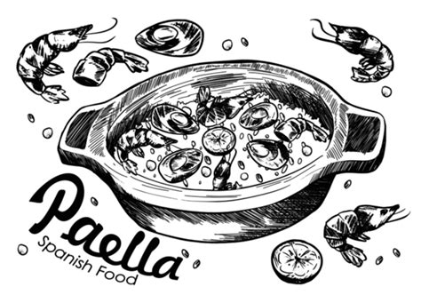 Download Free Paella Drawn Vector Illustration Vector Art Choose From