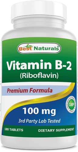 Best Naturals Vitamin B 2 100 Mg 180 Tablets Vitacost