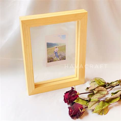 Jual Bingkai Foto 6R 15x20 Cm Pigura Double Glass Kaca Akrilik Kaca