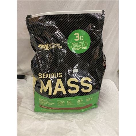 Chocolate flavoured serious mass protein powder