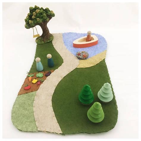 Woodland Playscape A Felt Play Mat For Imaginative Play