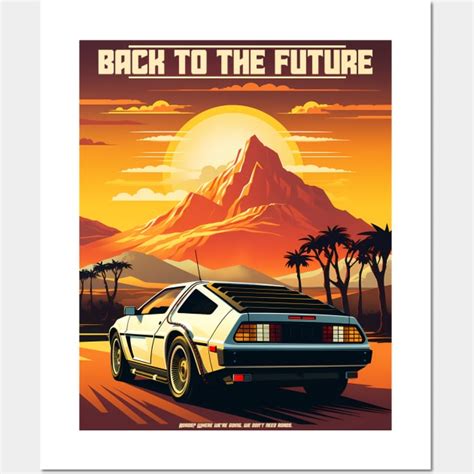 Back to the Future DeLorean poster - Back To The Future - Posters and ...