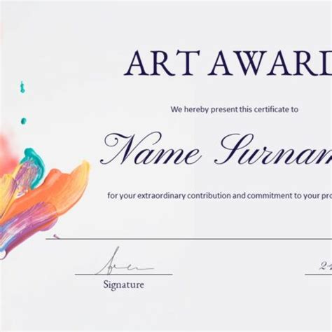 Award Certificate Template Powerpoint – MasterBundles