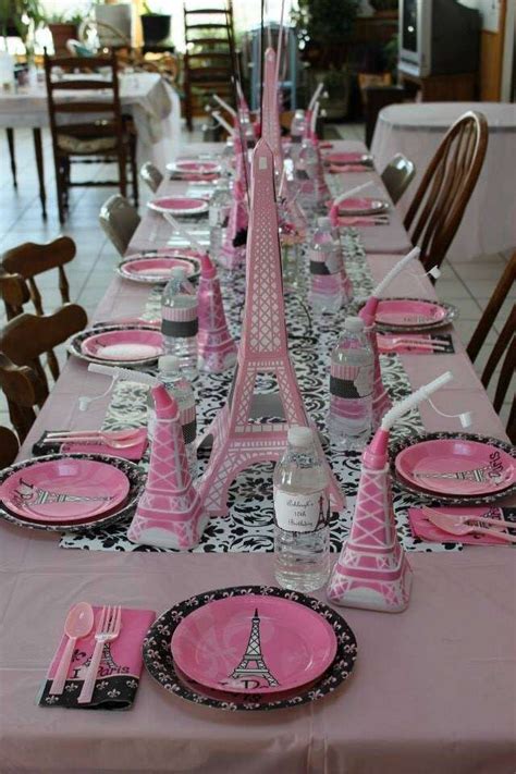 French Parisian Birthday Party Ideas Photo 2 Of 18 Parisian Birthday Party Paris Theme