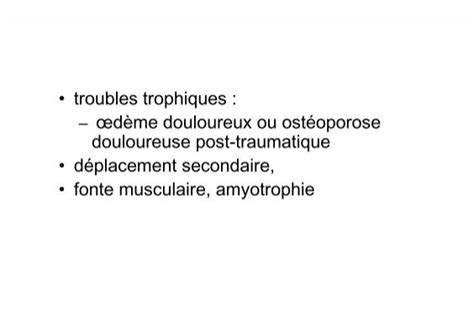 Troubles Trophiques