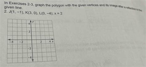 Solved In Exercises 2 3 Graph The Polygon With The Given Vertices And Its Image After A