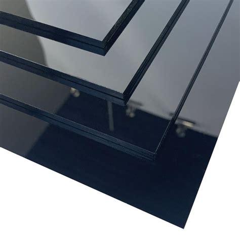 Plaque De Plexigglas Noir 50 X 100 Cm 500 X 1000 Mm Leroy Merlin