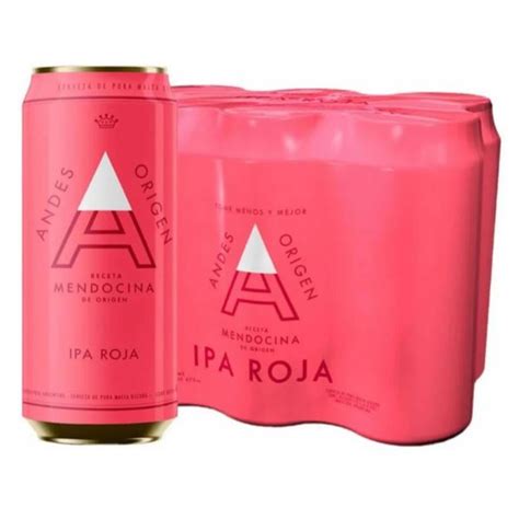 CERVEZA ANDES ORIGEN IPA ROJA LATA X 473 CC PACK X 6 UN Super MaMi