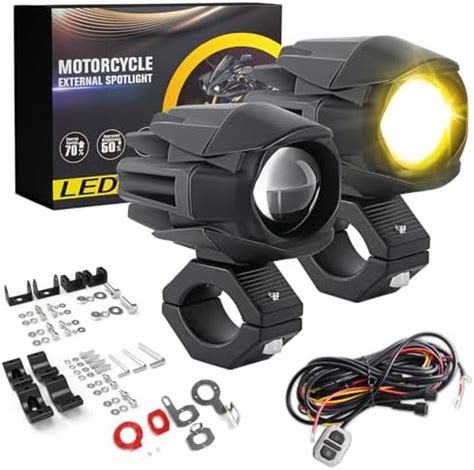 Amazon Braveway Motorcycle Fog Lights W Lm Modes Strobe