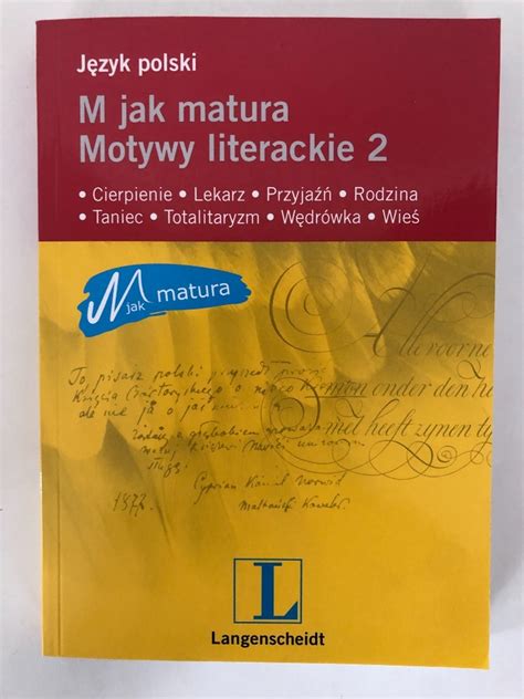 Język Polski M jak matura motywy literackie 2 Maszewo Duże Kup