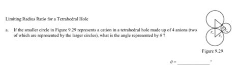 [solved] Limiting Radius Ratio For A Tetrahedron Hole A If The Smaller Course Hero