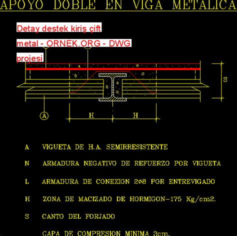 Detay Destek Kiri Ift Metal Dwg Projesi Autocad Projeler