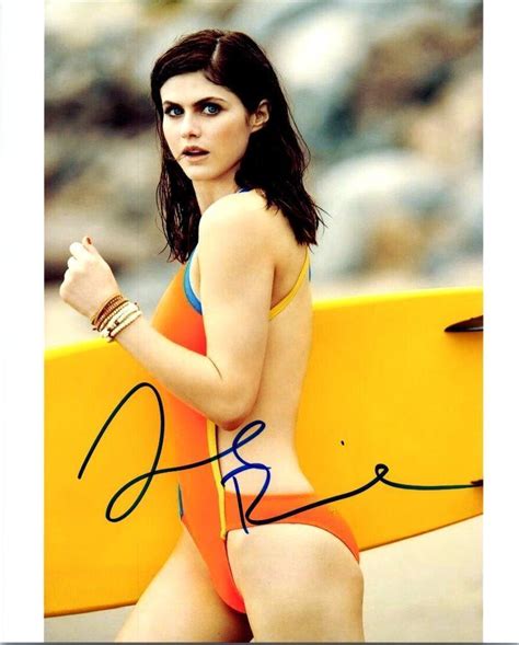 Alexandra Daddario Baywatch Signed X Autographed Photo Coa