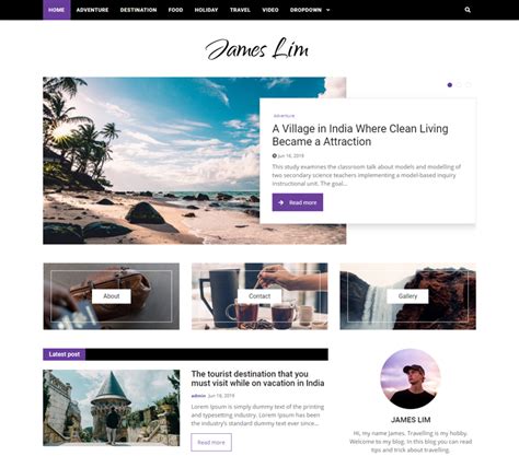 Bootstrap blog template simple and clean - BootNews